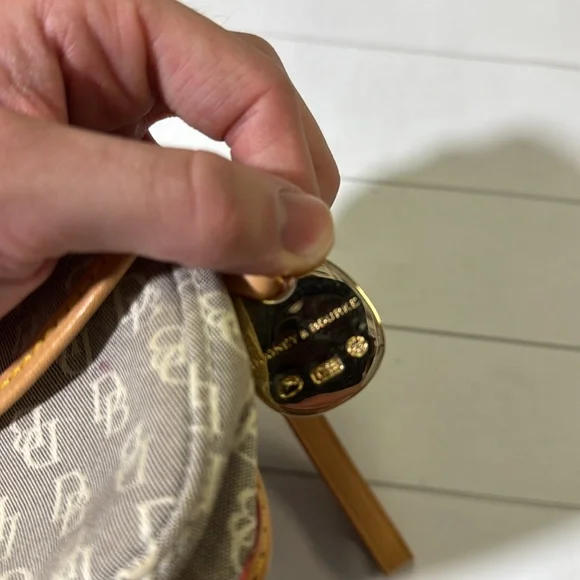 Dooney & Bourke classic Monogram canvas small wristlet wallet bag EUC - Picture 3 of 10